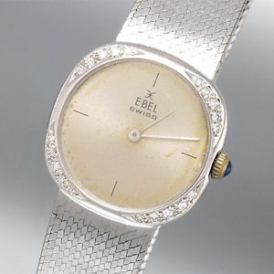 Ebel Damenuhr - Ref. 96015 - 18K/750 Weißgold - Handaufzug - Mineralglas - 50,6g