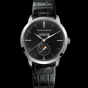 Girard-Perregaux Classique Elegance 1966 Full Calendar 18kt White Gold 49535
