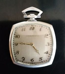 STUNNING VINTAGE PLATINUM AUDEMARS PIGUET POCKET WATCH FULLY SERVICED