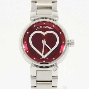 Authentic LOUIS VUITTON Q121Z Tambour Quartz  #260-001-261-2260