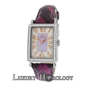 Lady Gevril Avenue of Americas Limited Ed. 7248RV Diamond MOP $9995 Quartz Watch