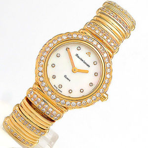 MAURICE LACROIX Damenuhr *Unikat* 18K/750 Gelbgold - ca. 5 ct Brillantbesatz