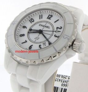 Chanel H0968 J12 White Ceramic Quartz 33 mm Ladies Watch !