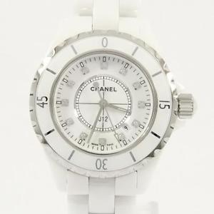 Authentic CHANEL H1628 J12 33mm Ceramic 12P Quartz  #260-001-184-1319