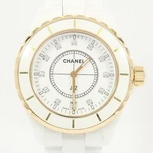 Authentic CHANEL H2180 J12 38mm ceramic PG 11P Quartz  #260-001-490-8668
