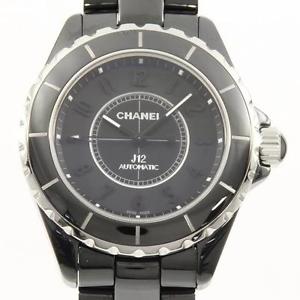 Authentic CHANEL H3829 J12 38mm Intense black Automatic  #246-000-069-9228