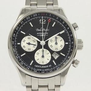 Authentic PaulPicot 2031.S Gentleman GMT Chrono Automatic  #260-000-720-3411