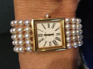 Authentic Chanel Gold And Pearl Mademoiselle Watch