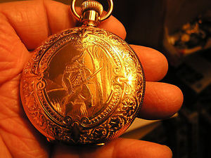 Mint 1885 Elgin-Full Hunter Case-25 year-size 18