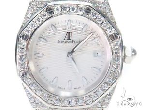 Ladies Women Diamond Audemars Piquet Royal Oak Lady Watch Special 3.50ct