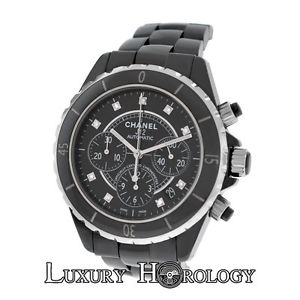 New Authentic Unisex Chanel J12 Ceramic Steel Diamond H2419 Automatic Watch