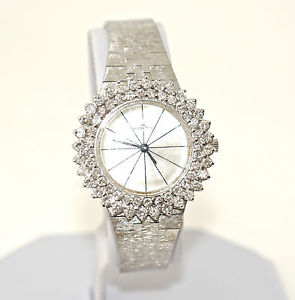 Fortis Solid 18k Gold 2.08ct VS-SI/G-H Diamond Vintage Lady's Wrist Watch 1.5OZ