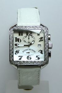 Ritmo Mundo Piazza White avec Feuille nacre et Diamants NEUF