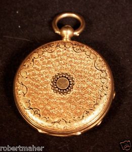 Cylindre Huit Rubie 18K Gold Antique Pocket Watch MAKE ME AN OFFER!!!