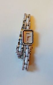 montre CHANEL PREMIERE or blanc diamants