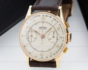 Vulcain 6251 Vintage Chronograph 18K Rose Gold