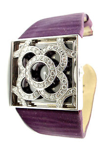 Rare! Authentic Audemars Piguet Danae 18k White Gold Diamond Satin Ladies Watch