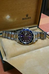 Rolex submariner acciaio oro blu
