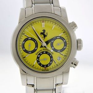 Men's Girard Perregaux Ferrari Yellow Automatic Chronograph - Stainless Band