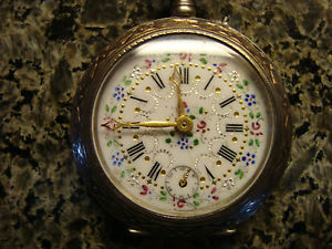 antique gold pocket watch french