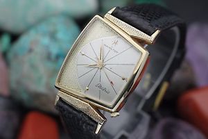 Vintage HAMILTON Electric Cal. 505 "VEGA" Asymmetric 10K G.F. Men's Dress Watch