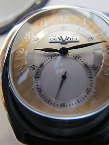DEWITT WATCHES / IENA SMALL SECONDS RARE OXIDIZED GOLD WATCH / REF# NA.015.10.83