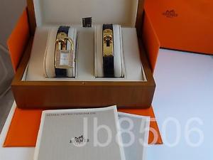 AUTH Hermes Kelly Ladies YG750 Diamonds Watch