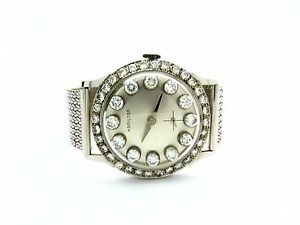 "ONE OF A KIND" HAMILTON 14k FR&S White Gold Diamond Dial & Bezel Men's Watch