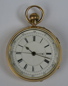 18ct gold pocket watch chronometer. John Jones 338 The Strand London 1878.