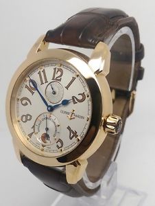 Ulysse Nardin Ulysse I 276-88 Mens Solid 18K Rose Gold 40mm Watch Box & Papers