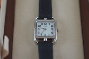 AUTH Hermes Cape Cod Mini White Gold AU750 Ladies Watch