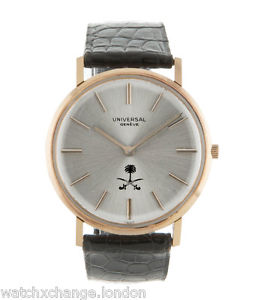 UNIVERSAL GENÈVE GOLD MID-SIZE WATCH WITH KINGDOM OF SAUDI ARABIA DIAL | CAL.42