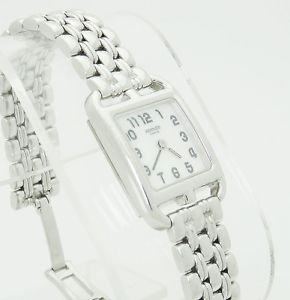 Hermes Paris 18k White Gold Cape Cod Ladies Watch