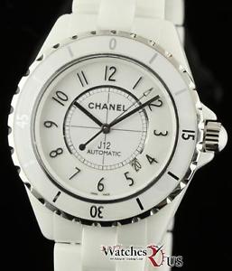 Chanel NEW J12 H2981 42mm White Dial Ceramic Automatic Unisex Box & Paper