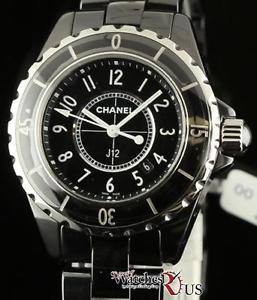 Chanel J12 H0682 33mm Quartz 33mm Black Ceramic Box/Papers/Warranty
