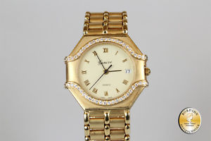 Armbanduhr; Geneve, 18 Karat Gold mit Brillanten