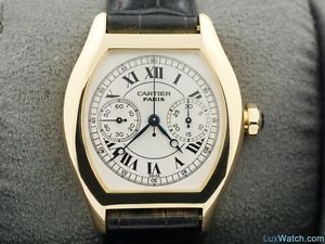 CARTIER TORTUE MONOPOUSSOIR COMPLICACIONES PRIVEE PARIS 18K ORO AMARILLO