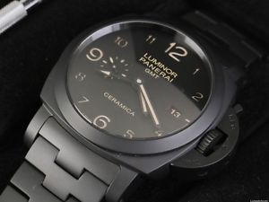 OFFICINE PANERAI TUTTONERO LUMINOR 1950 3 DÍAS GMT CERÁMICA 44MM PAM00438 RELOJ image 1