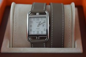 AUTH Hermès CAPE COD GM Auto CC1.710 Double Tour Watch