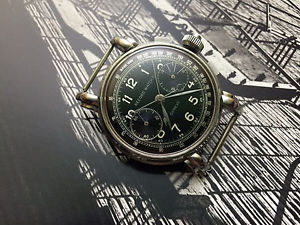 Vintage 50's Rattrapante Chronograph Record Watch Venus 179