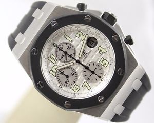 HERRENUHR AUDEMARS PIGUET AP ROYAL OAK OFFSHORE CHRONOGRAPH - BOX + PAPIERE