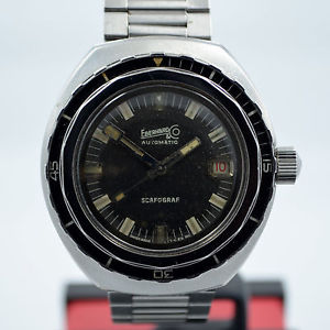 Vintage Eberhard & Co. Scafograf 400M Ref. 26028 Automatic Divers Wristwatch