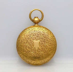 MUSEUM QUALITY E.HOWARD 18K GOLD POCKET WATCH SERIII c1868 Railroad Presentation