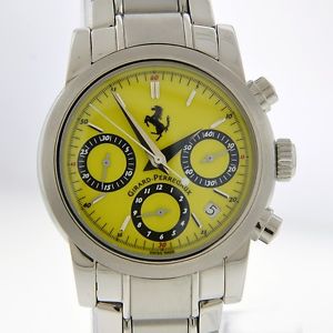 Men's Girard Perregaux Ferrari Yellow Dial Automatic Chronograph Date Watch