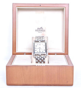 Classic Auth HERMES Stainless steel 4707 Cape cod ladies Wristwatches