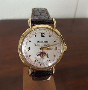 JAEGER LeCOULTRE DAY DATE MOON 18 Kt. YELLOW SOLID GOLD-REEDITION EARLY 80’S