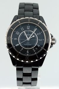 Chanel J12 38mm Black Ceramic Automatic Unisex watch.
