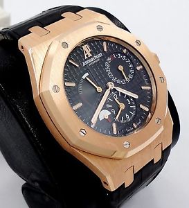 AUDEMARS PIGUET ROYAL OAK DUAL TIME 18K ROSE GOLD B&P 26120OR.OO.D002CR.01