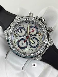 Girard Perregaux Laureato 80180C Stainless Steel Custom Diamond Black Rubber