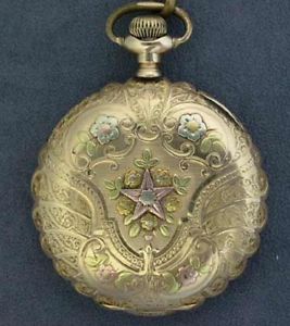 Waltham Riverside 16S 19J Multi Color 14k Solid Gold Hunter Case 1906